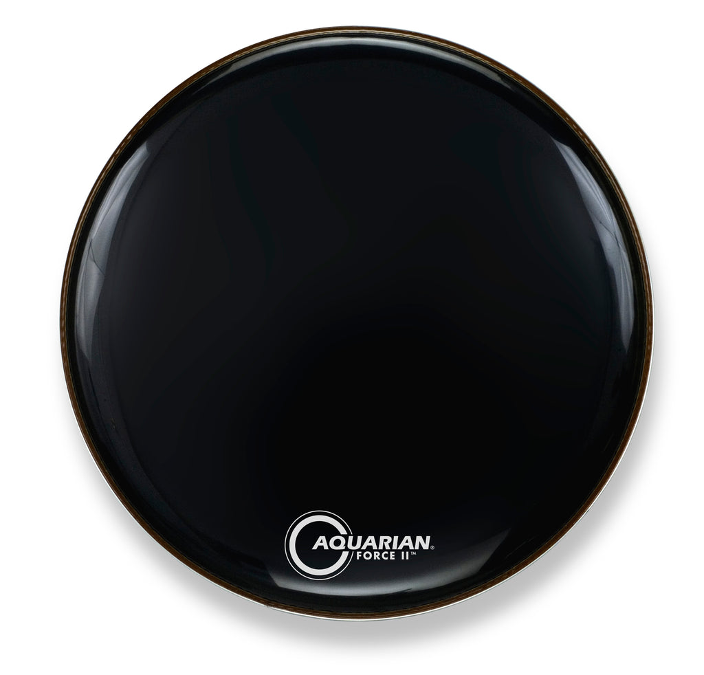 Force II Gloss Black Resonant – Aquarian Drumheads Online Shop